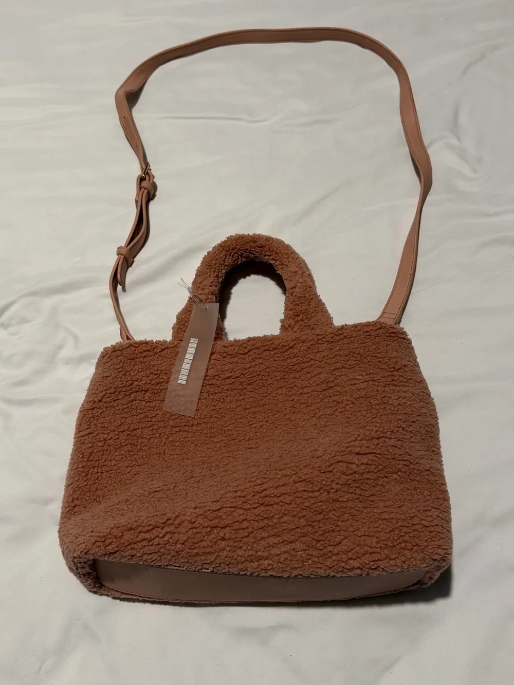 Tote Bag in Pink Brown - Versatile Women’s Shoulder & Hand Carry